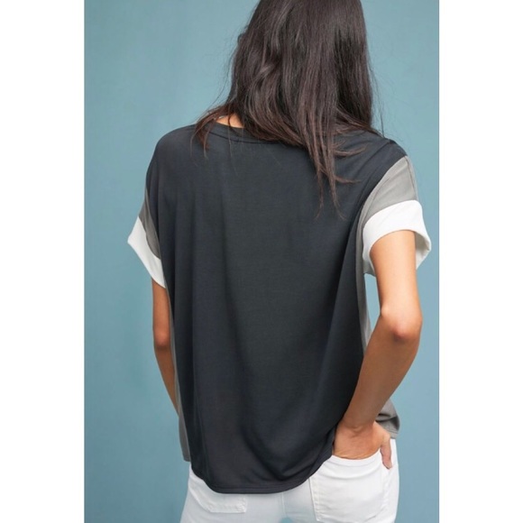 NWT Anthropologie Colorblock Tee - Picture 4 of 4